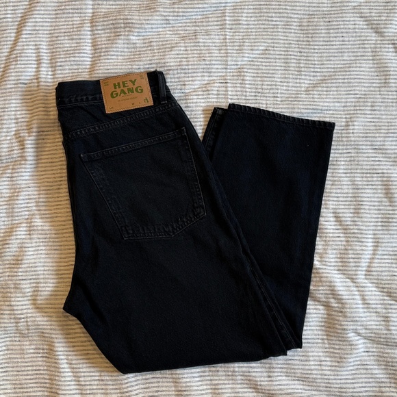 Hey Gang NWT The Loose Crop Washed Black, size 30 - Picture 7 of 7
